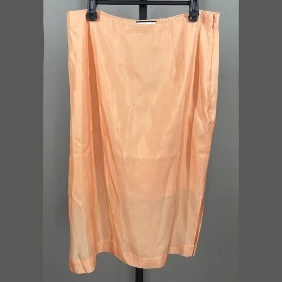 J. Crew Dresses & Skirts - NEW J Crew Collection Skirt Womens 8 orange silk straight midi preppy colorful